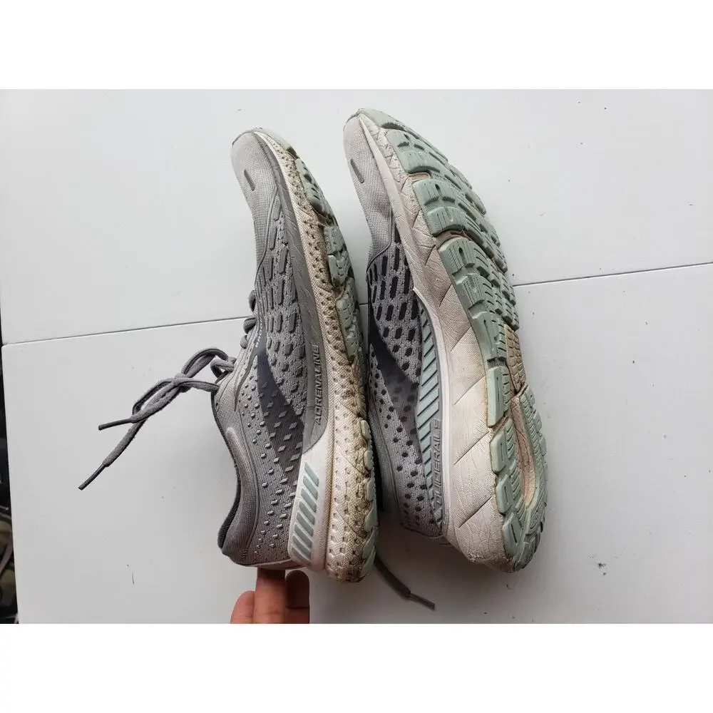 Brooks Adrenaline GTS 21 Shoes Size 11 Womens Gray Running Marathon 1203291B061